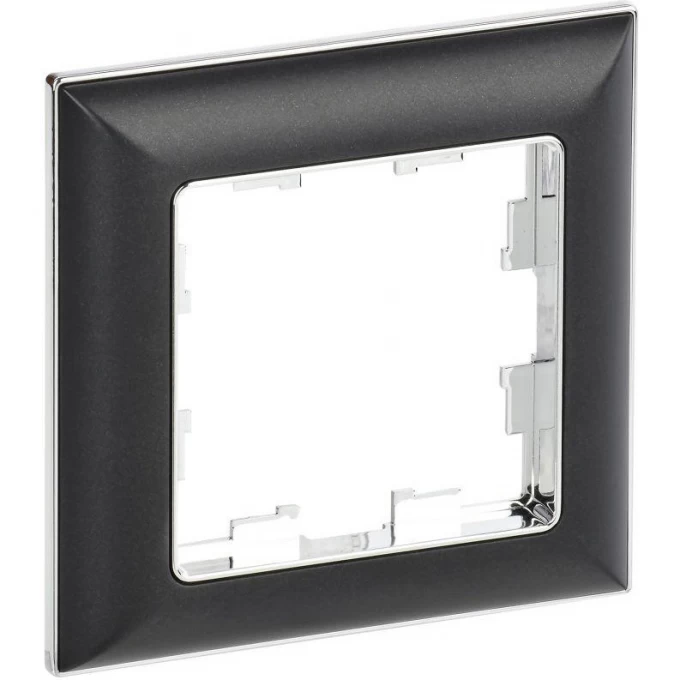 1-местная рамка IEK Brite ру-1-бр хром/черный 3 BR-M12-12-2-K2 1-местная рамка IEK Brite ру-1-бр хром/черный 3 BR-M12-12-2-K2