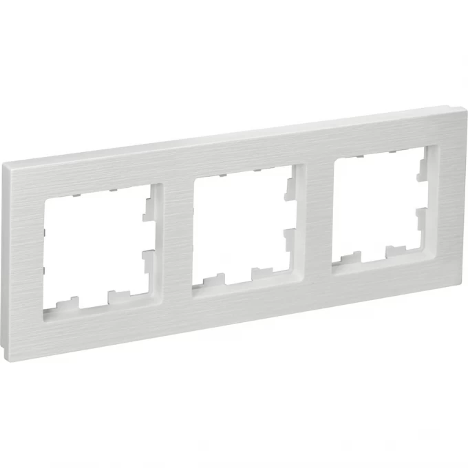 3-местная рамка IEK Brite ру-3-бр белый рифленый BR-M32-51-K01 3-местная рамка IEK Brite ру-3-бр белый рифленый BR-M32-51-K01