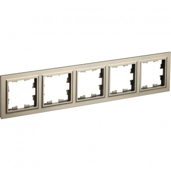 5-местная рамка IEK Brite ру-5-брш шампань BR-M52-K37 5-местная рамка IEK Brite ру-5-брш шампань BR-M52-K37