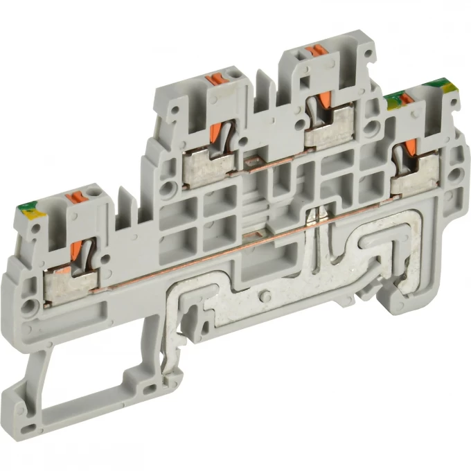 Колодка клеммная IEK CP-ML-PEN 2 ур. земля-низ 1,5мм2 серая YCT23-03-2-K03-001 Колодка клеммная IEK CP-ML-PEN 2 ур. земля-низ 1,5мм2 серая YCT23-03-2-K03-001