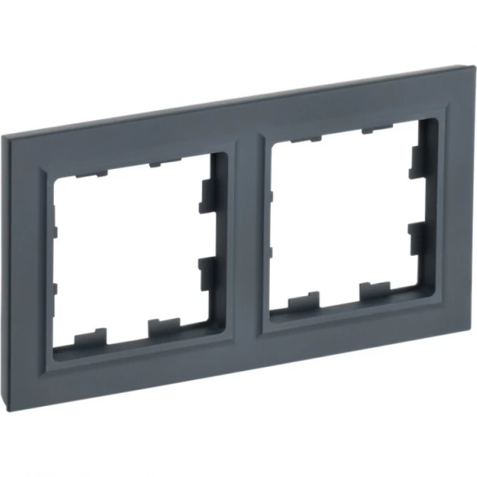 Рамка 2-местная IEK BRITE РУ-2-БрГ графит - BR-M22-K53 Рамка 2-местная IEK BRITE РУ-2-БрГ графит - BR-M22-K53
