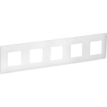 Рамка 5-местная IEK SKANDY SK-F05W арктический белый