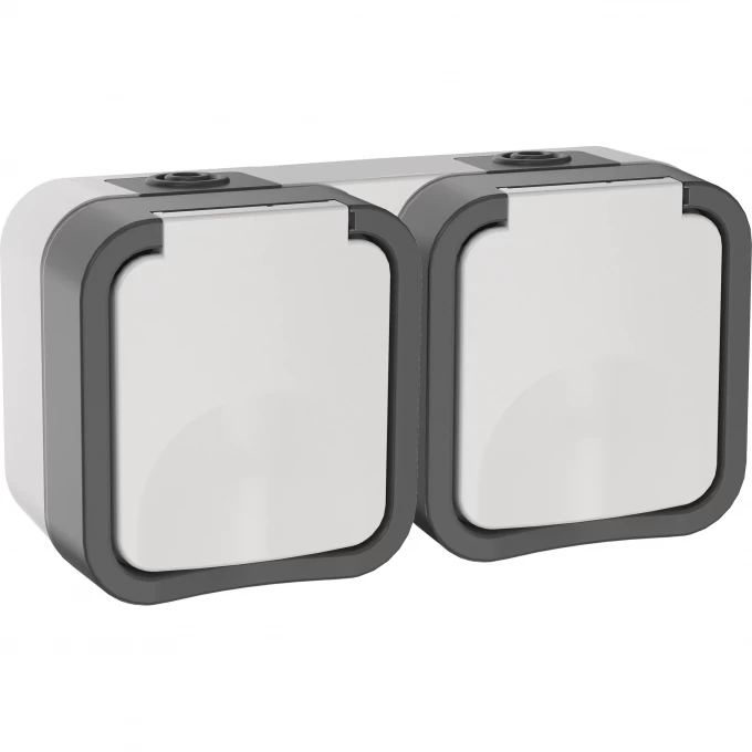 Розетка IEK 2-м ОП TORS 16А IP55 TS232 вертик. с заземл. с крышкой TS-R26-16-55-V-K41 Розетка IEK 2-м ОП TORS 16А IP55 TS232 вертик. с заземл. с крышкой TS-R26-16-55-V-K41