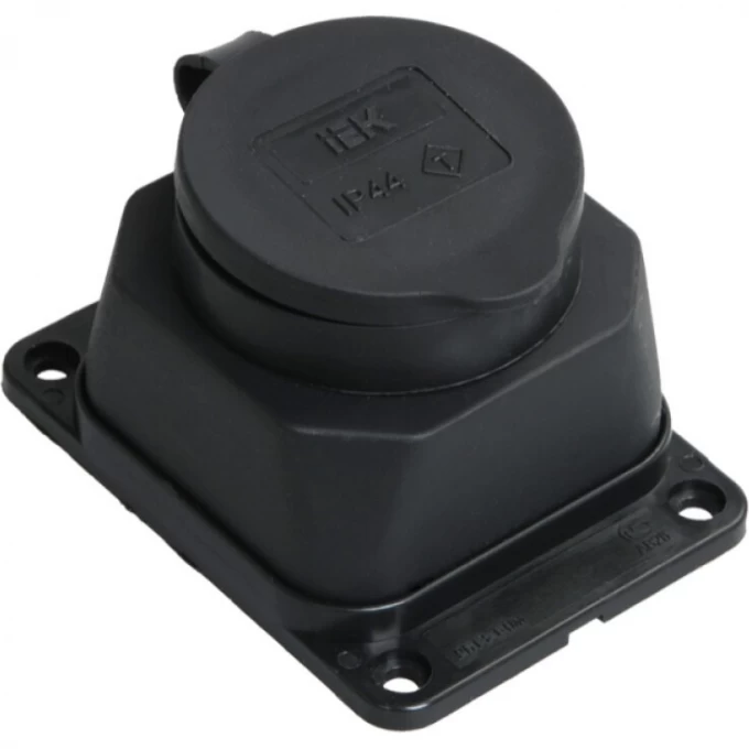 Розетка настенная IEK РБ13-1-0м с защитной крышкой IP44 ОМЕГА - PKR11-016-2-K02 Розетка настенная IEK РБ13-1-0м с защитной крышкой IP44 ОМЕГА - PKR11-016-2-K02