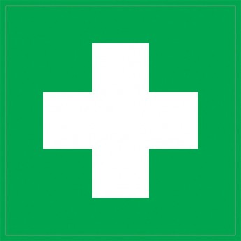 Самоклеящаяся этикетка IEK 150х150мм "Медицинская аптечка" - YPC20-MEDAP-2-010